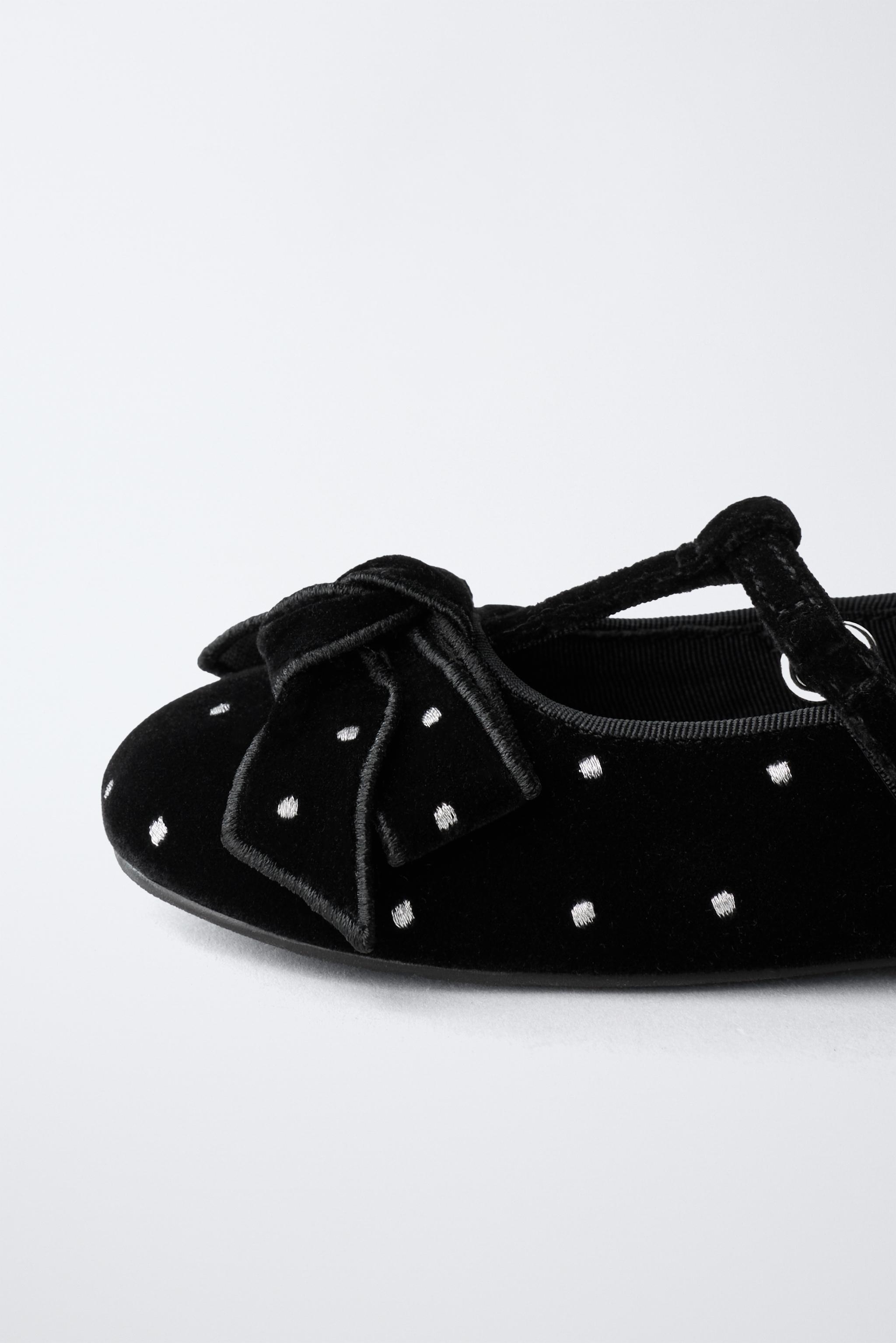 BALLERINES AVEC NŒUD EN VELOURS